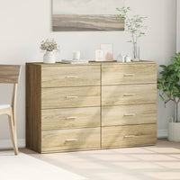 Thumbnail for Sideboards 2 Stk. Sonoma-Eiche 60x39x80 cm Holzwerkstoff