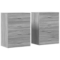 Thumbnail for Sideboards 2 Stk. Grau Sonoma 60x39x80 cm Holzwerkstoff