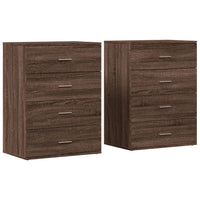 Thumbnail for Sideboards 2 Stk. Braun Eichen-Optik 60x39x80 cm Holzwerkstoff