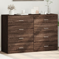 Thumbnail for Sideboards 2 Stk. Braun Eichen-Optik 60x39x80 cm Holzwerkstoff