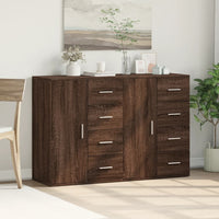 Thumbnail for Sideboards 2 Stk. Braun Eichen-Optik 59x39x80 cm Holzwerkstoff