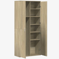 Thumbnail for Highboard Sonoma-Eiche 80x35x180 cm Holzwerkstoff