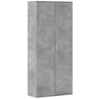 Thumbnail for Highboard Betongrau 80x35x180 cm Holzwerkstoff