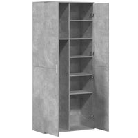 Thumbnail for Highboard Betongrau 80x35x180 cm Holzwerkstoff