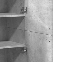 Thumbnail for Highboard Betongrau 80x35x180 cm Holzwerkstoff