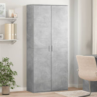Thumbnail for Highboard Betongrau 80x35x180 cm Holzwerkstoff