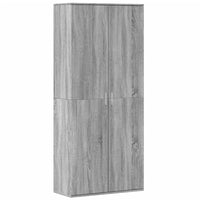 Thumbnail for Highboard Grau Sonoma 80x35x180 cm Holzwerkstoff