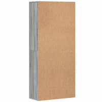 Thumbnail for Highboard Grau Sonoma 80x35x180 cm Holzwerkstoff