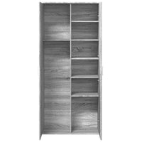 Thumbnail for Highboard Grau Sonoma 80x35x180 cm Holzwerkstoff
