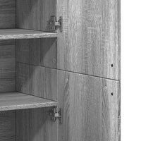 Thumbnail for Highboard Grau Sonoma 80x35x180 cm Holzwerkstoff