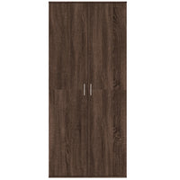 Thumbnail for Highboard Braun Eichen-Optik 80x35x180 cm Holzwerkstoff