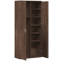 Thumbnail for Highboard Braun Eichen-Optik 80x35x180 cm Holzwerkstoff