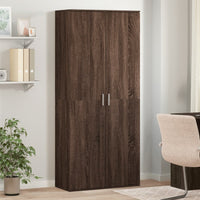 Thumbnail for Highboard Braun Eichen-Optik 80x35x180 cm Holzwerkstoff