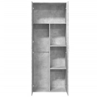 Thumbnail for Highboard Betongrau 70x35x180 cm Holzwerkstoff