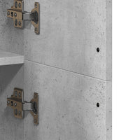 Thumbnail for Highboard Betongrau 70x35x180 cm Holzwerkstoff