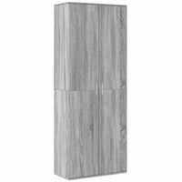 Thumbnail for Highboard Grau Sonoma 70x35x180 cm Holzwerkstoff