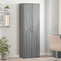 Thumbnail for Highboard Grau Sonoma 60x35x180 cm Holzwerkstoff