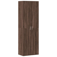 Thumbnail for Highboard Braun Eichen-Optik 60x35x180 cm Holzwerkstoff
