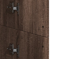 Thumbnail for Highboard Braun Eichen-Optik 60x35x180 cm Holzwerkstoff