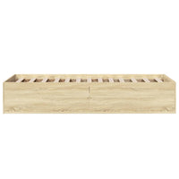 Thumbnail for Bettgestell ohne Matratze Sonoma-Eiche 75x190 cm Holzwerkstoff