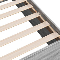 Thumbnail for Bettgestell Grau Sonoma 75x190 cm Holzwerkstoff
