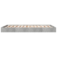 Thumbnail for Bettgestell Betongrau 120x200 cm Holzwerkstoff