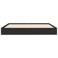 Thumbnail for Bettgestell Schwarz 135x190 cm Holzwerkstoff