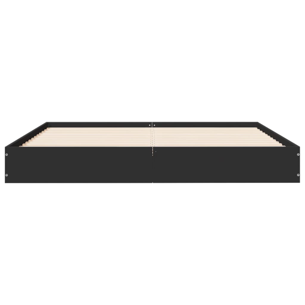 Bettgestell Schwarz 120x190 cm Holzwerkstoff