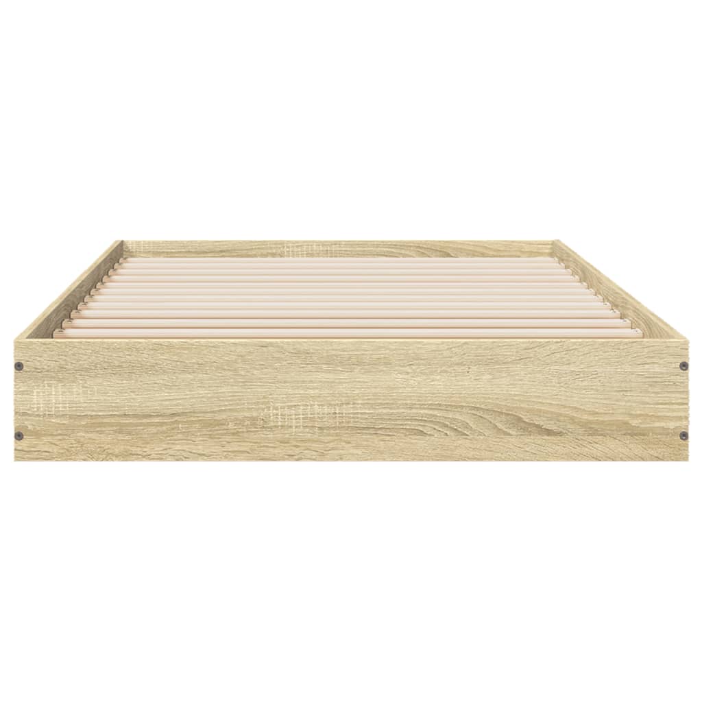 Bettgestell ohne Matratze Sonoma-Eiche 90x200 cm Holzwerkstoff