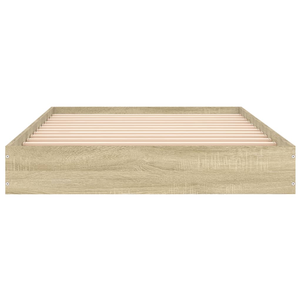 Bettgestell ohne Matratze Sonoma-Eiche 90x190 cm Holzwerkstoff