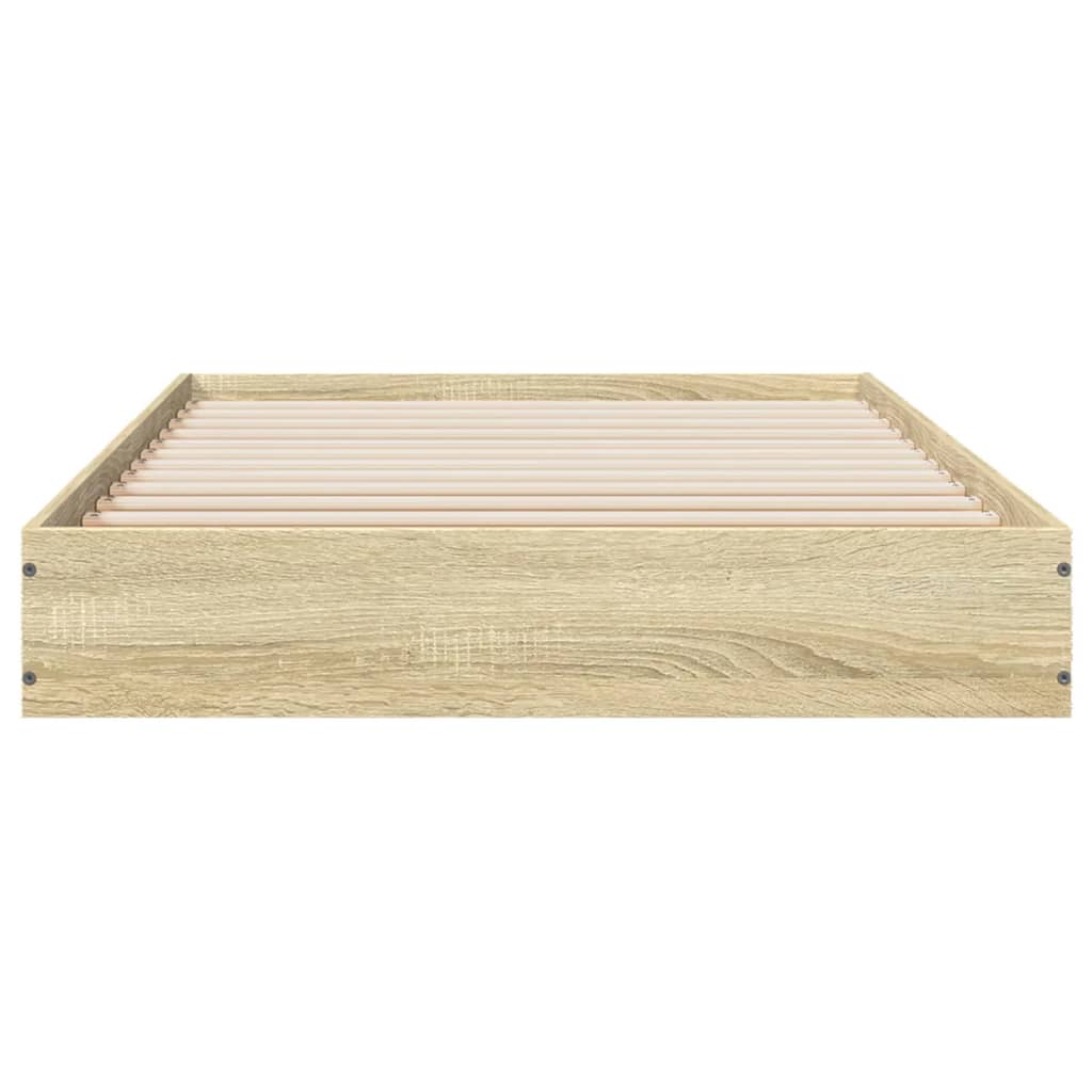 Bettgestell ohne Matratze Sonoma-Eiche 75x190 cm Holzwerkstoff
