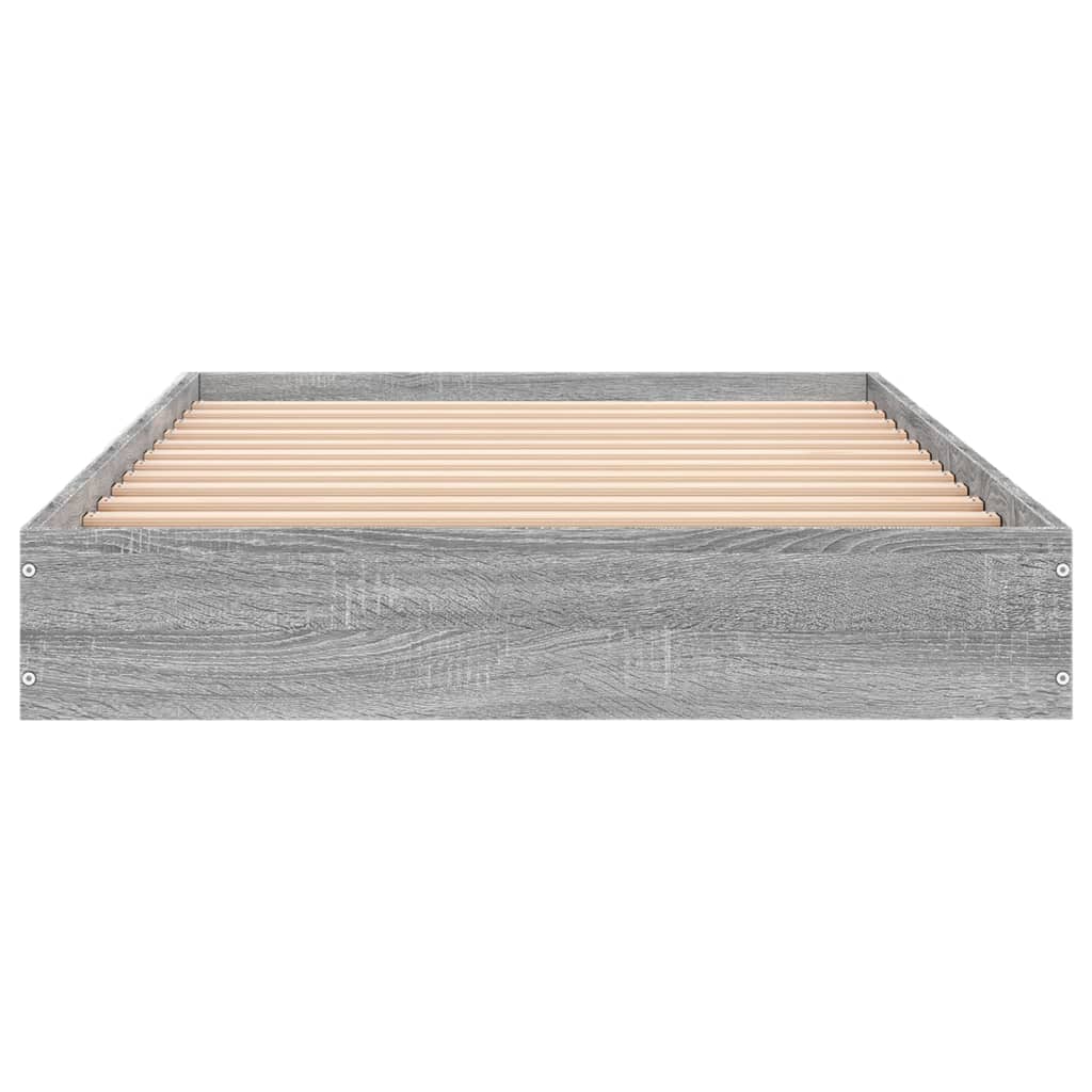 Bettgestell Grau Sonoma 75x190 cm Holzwerkstoff