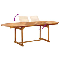 Thumbnail for 7-tlg. Garten-Essgruppe Massivholz Akazie und Textilene