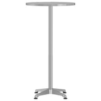 Thumbnail for Outdoor-Bartisch Höhenverstellbar Ø59,5x70/114,5 cm Aluminium