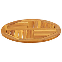 Thumbnail for Tischplatte Ø60x2 cm Rund Massivholz Akazie