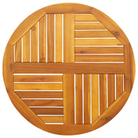 Thumbnail for Tischplatte Ø70x2 cm Rund Massivholz Akazie