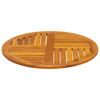 Thumbnail for Tischplatte Ø70x2 cm Rund Massivholz Akazie