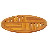 Thumbnail for Tischplatte Ø70x2 cm Rund Massivholz Akazie