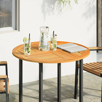 Thumbnail for Tischplatte Ø90x2,2 cm Rund Massivholz Akazie