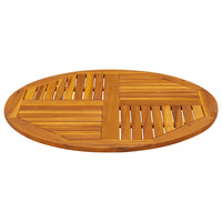 Thumbnail for Tischplatte Ø90x2,2 cm Rund Massivholz Akazie