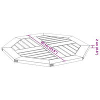 Thumbnail for Tischplatte 60x60x2 cm Achteckig Massivholz Akazie