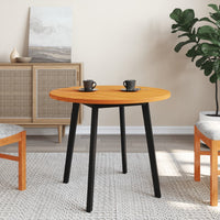 Thumbnail for Tischplatte Rund Wachsbraun Ø80x2,5 cm Massivholz Kiefer