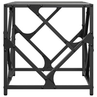 Thumbnail for Couchtisch mit Glasplatte Schwarz 40x40x41 cm Stahl