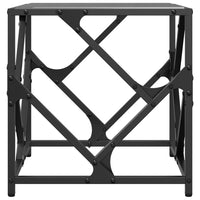 Thumbnail for Couchtisch mit Glasplatte Schwarz 40x40x41 cm Stahl