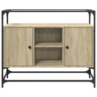 Thumbnail for Sideboard mit Glasplatte Sonoma-Eiche 98x35x81 cm Holzwerkstoff