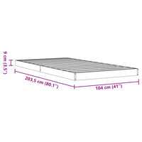 Thumbnail for Massivholzbett Wachsbraun 100x200 cm Kiefer