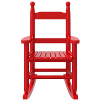 Thumbnail for Schaukelstuhl für Kinder Rot Massivholz Pappel