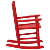 Thumbnail for Schaukelstuhl für Kinder Rot Massivholz Pappel