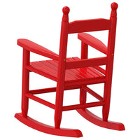 Thumbnail for Schaukelstuhl für Kinder Rot Massivholz Pappel