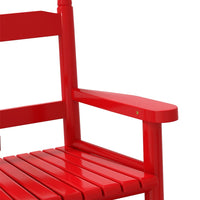 Thumbnail for Schaukelstuhl für Kinder Rot Massivholz Pappel